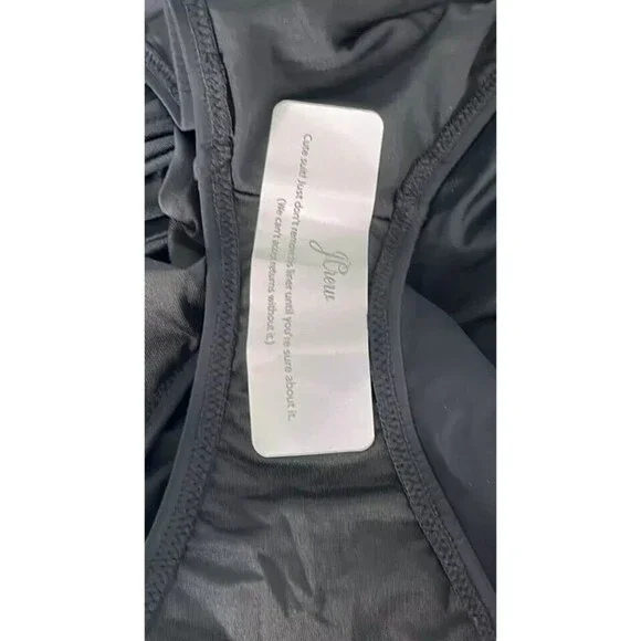 J. Crew Ruched Sweetheart One Piece Swimsuit Bathing Suit Black NWT Plus Size 22 - Picture 4 of 4